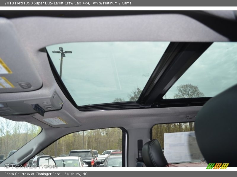 White Platinum / Camel 2018 Ford F350 Super Duty Lariat Crew Cab 4x4