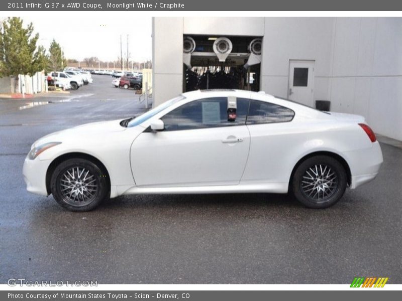 Moonlight White / Graphite 2011 Infiniti G 37 x AWD Coupe