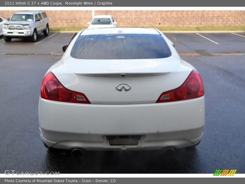 Moonlight White / Graphite 2011 Infiniti G 37 x AWD Coupe