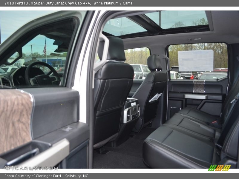 White Platinum / Camel 2018 Ford F350 Super Duty Lariat Crew Cab 4x4