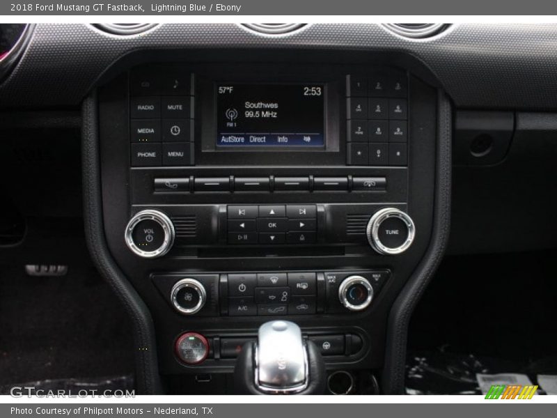 Lightning Blue / Ebony 2018 Ford Mustang GT Fastback