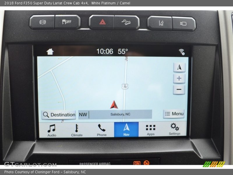 White Platinum / Camel 2018 Ford F350 Super Duty Lariat Crew Cab 4x4