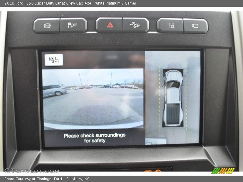 White Platinum / Camel 2018 Ford F350 Super Duty Lariat Crew Cab 4x4