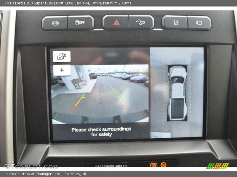 White Platinum / Camel 2018 Ford F350 Super Duty Lariat Crew Cab 4x4