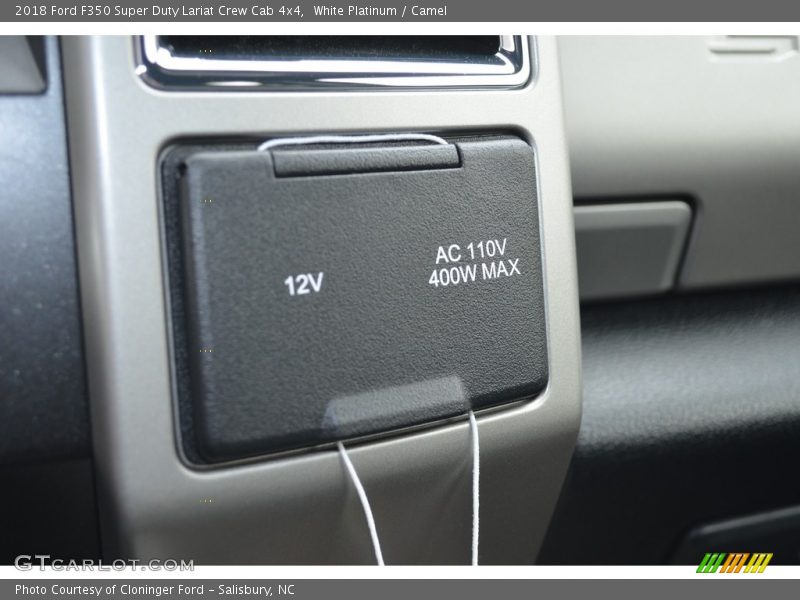 White Platinum / Camel 2018 Ford F350 Super Duty Lariat Crew Cab 4x4