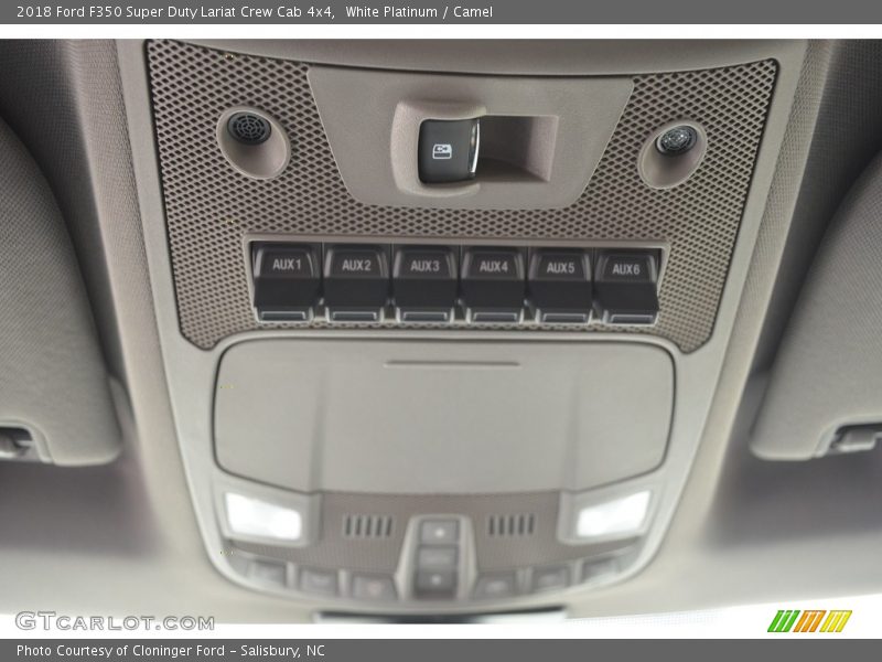 White Platinum / Camel 2018 Ford F350 Super Duty Lariat Crew Cab 4x4