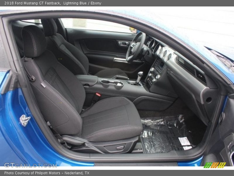 Lightning Blue / Ebony 2018 Ford Mustang GT Fastback