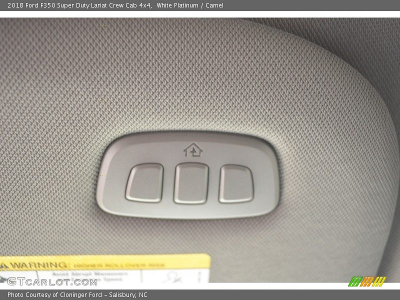 White Platinum / Camel 2018 Ford F350 Super Duty Lariat Crew Cab 4x4
