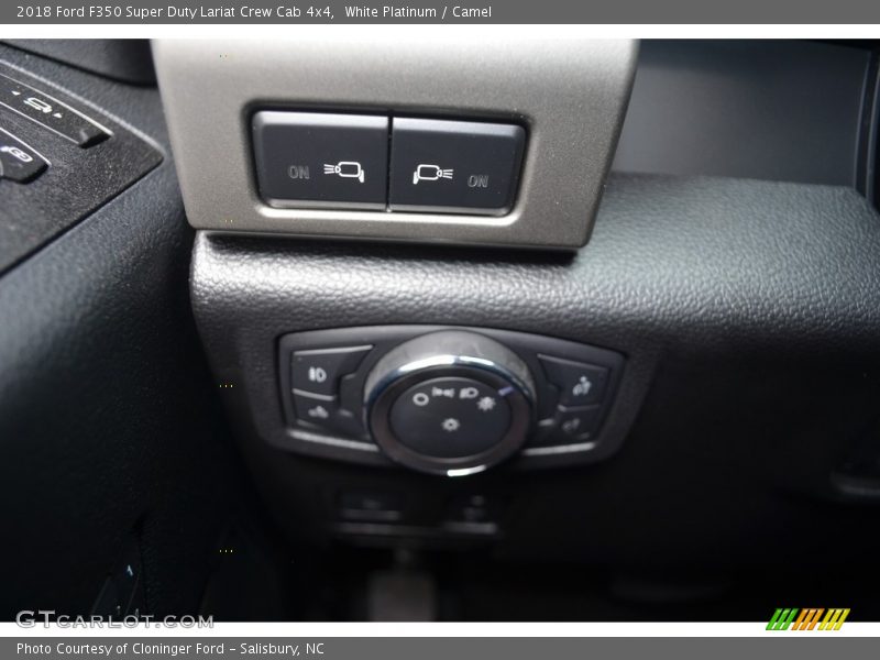 White Platinum / Camel 2018 Ford F350 Super Duty Lariat Crew Cab 4x4