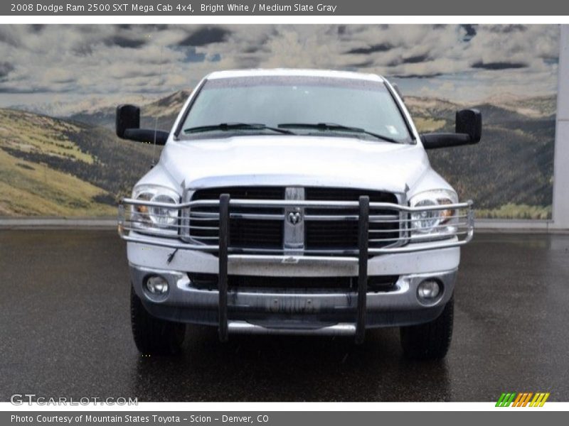 Bright White / Medium Slate Gray 2008 Dodge Ram 2500 SXT Mega Cab 4x4
