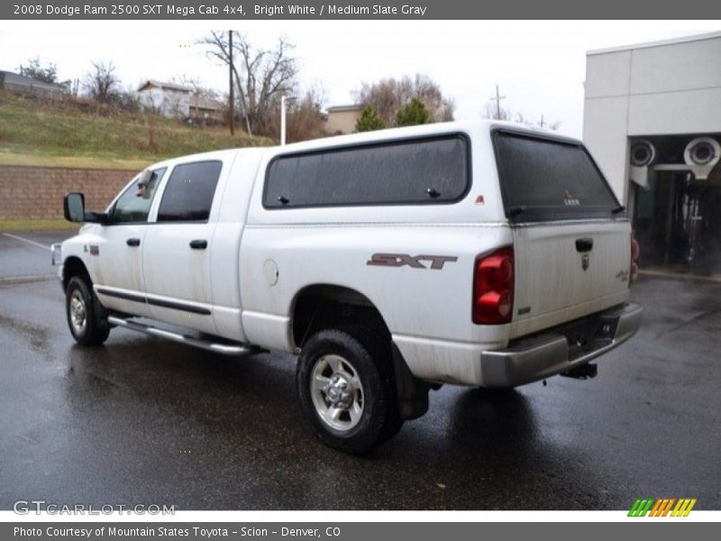 Bright White / Medium Slate Gray 2008 Dodge Ram 2500 SXT Mega Cab 4x4