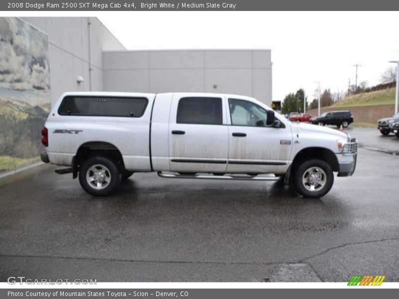 Bright White / Medium Slate Gray 2008 Dodge Ram 2500 SXT Mega Cab 4x4