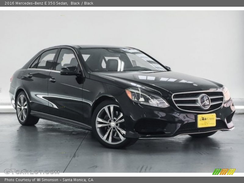 Black / Black 2016 Mercedes-Benz E 350 Sedan