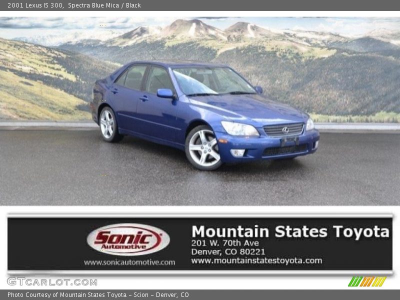 Spectra Blue Mica / Black 2001 Lexus IS 300