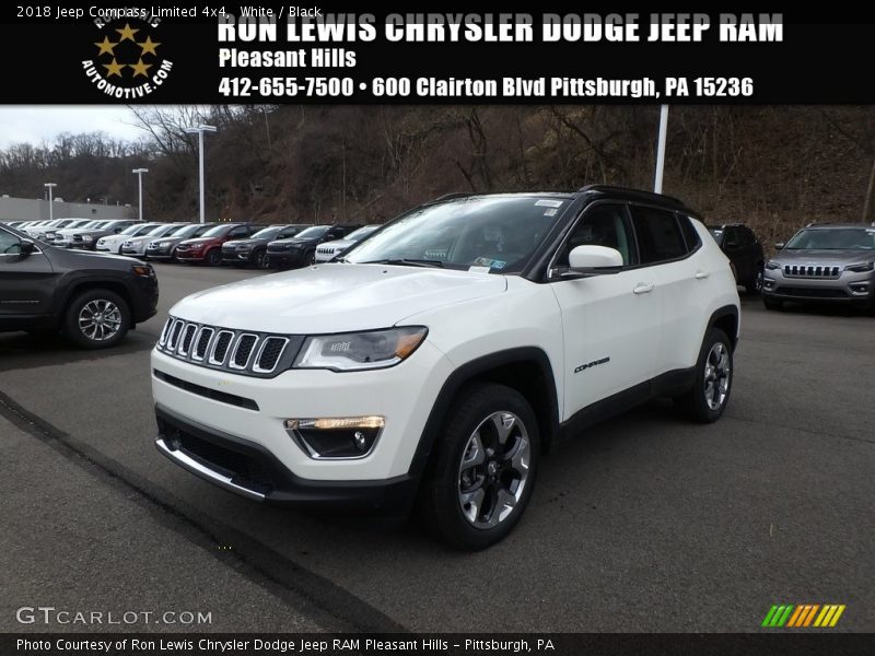 White / Black 2018 Jeep Compass Limited 4x4