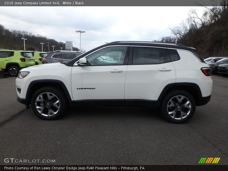 White / Black 2018 Jeep Compass Limited 4x4