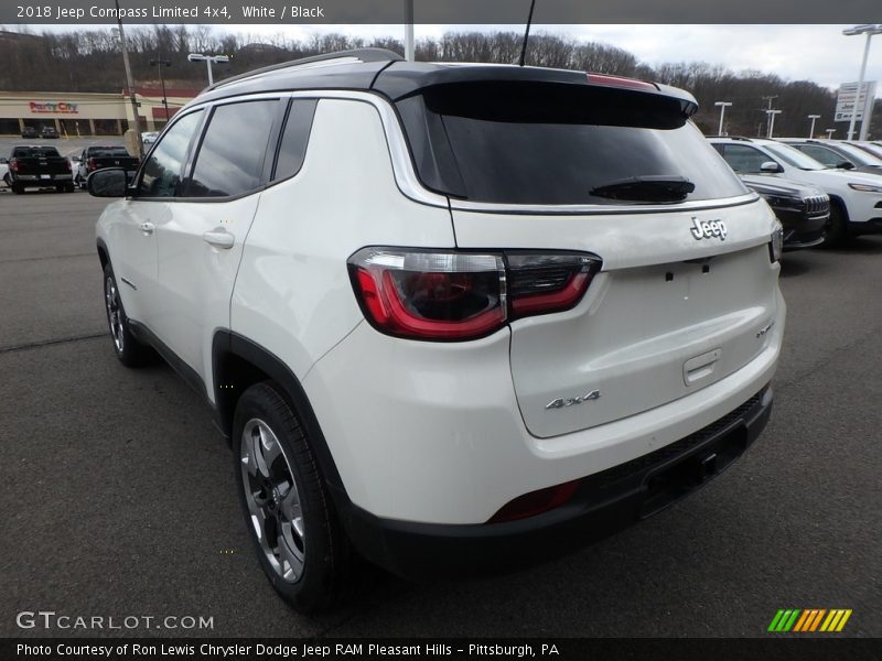 White / Black 2018 Jeep Compass Limited 4x4