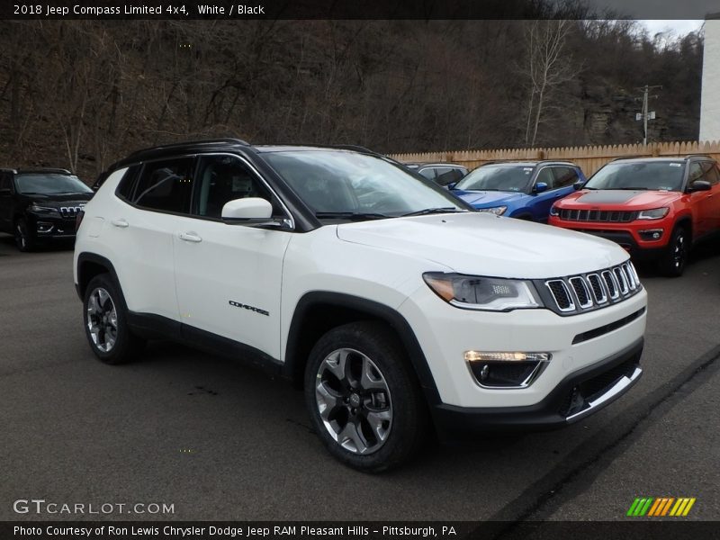 White / Black 2018 Jeep Compass Limited 4x4