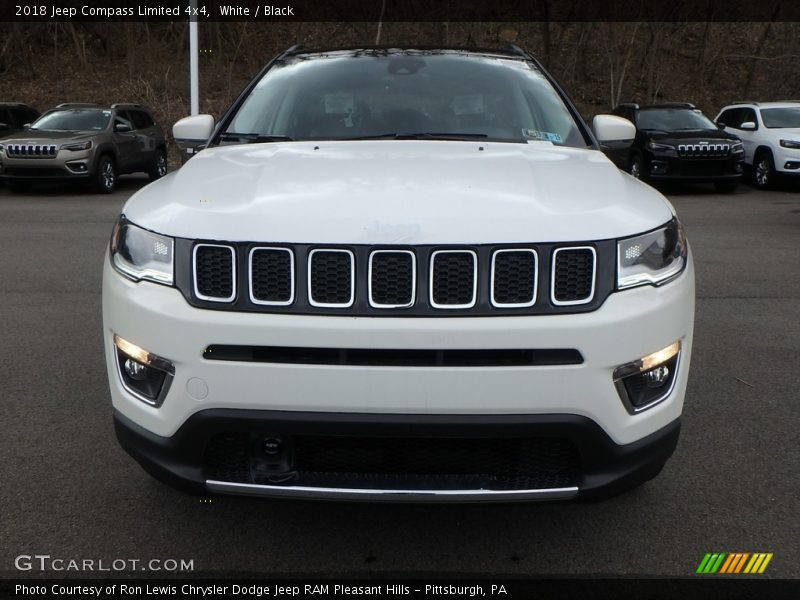 White / Black 2018 Jeep Compass Limited 4x4