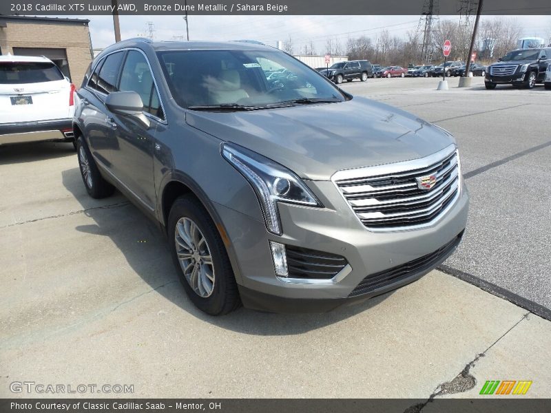 Bronze Dune Metallic / Sahara Beige 2018 Cadillac XT5 Luxury AWD