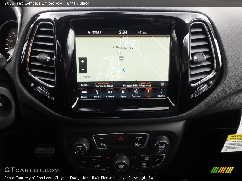 White / Black 2018 Jeep Compass Limited 4x4