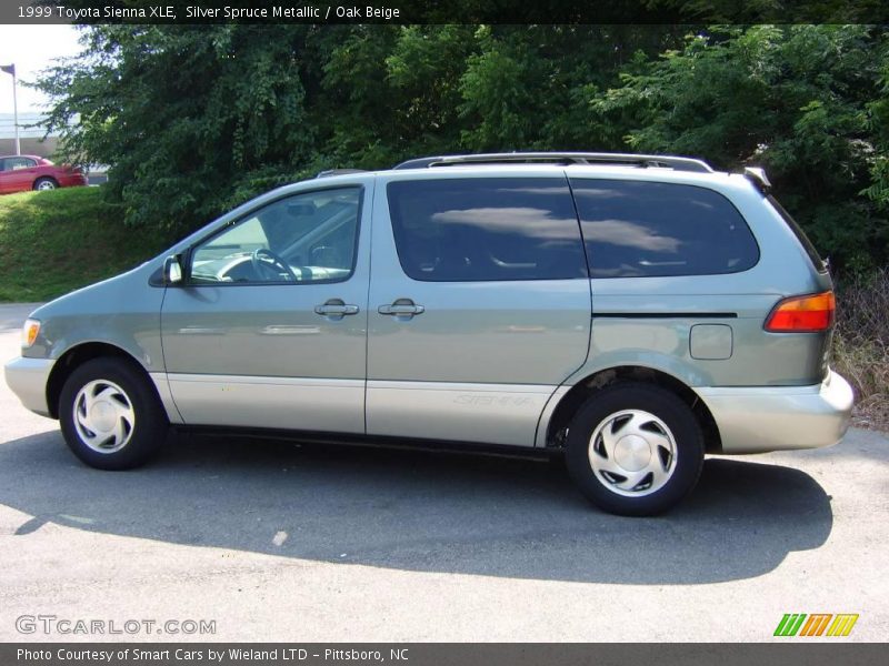 Silver Spruce Metallic / Oak Beige 1999 Toyota Sienna XLE