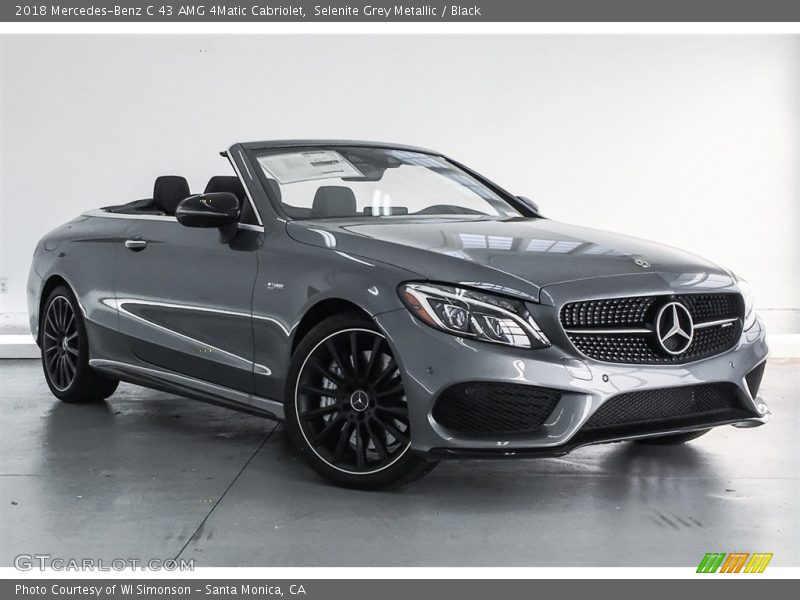 Selenite Grey Metallic / Black 2018 Mercedes-Benz C 43 AMG 4Matic Cabriolet