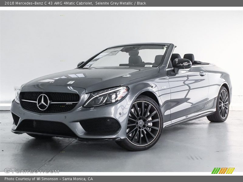 Selenite Grey Metallic / Black 2018 Mercedes-Benz C 43 AMG 4Matic Cabriolet