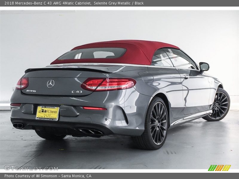 Selenite Grey Metallic / Black 2018 Mercedes-Benz C 43 AMG 4Matic Cabriolet