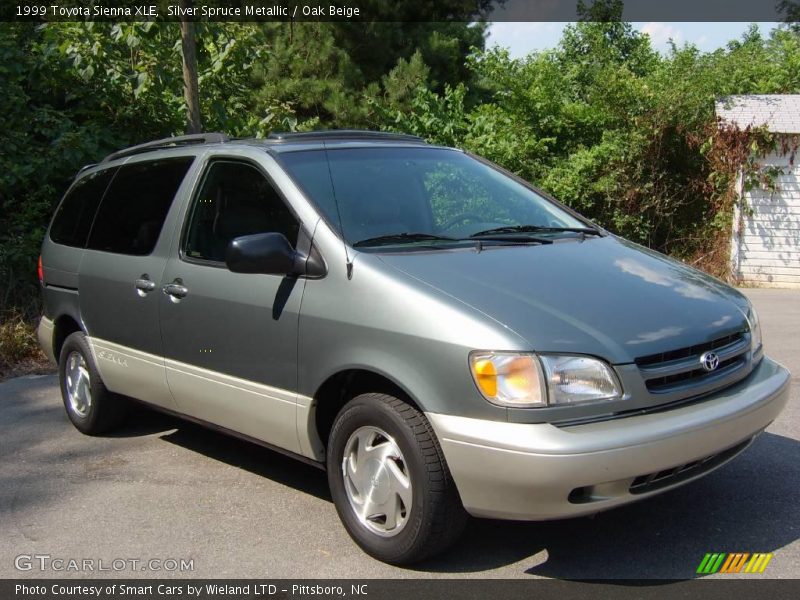 Silver Spruce Metallic / Oak Beige 1999 Toyota Sienna XLE