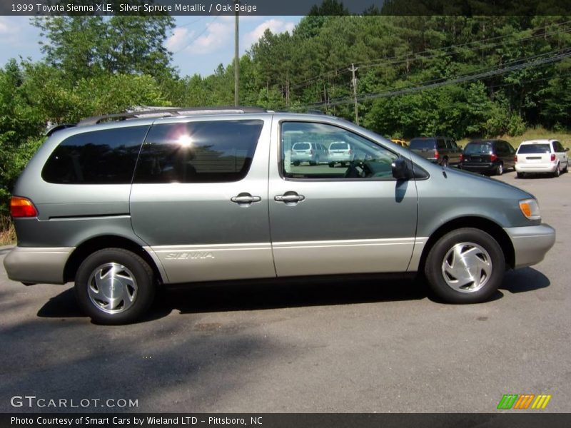 Silver Spruce Metallic / Oak Beige 1999 Toyota Sienna XLE