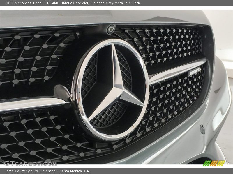 Selenite Grey Metallic / Black 2018 Mercedes-Benz C 43 AMG 4Matic Cabriolet