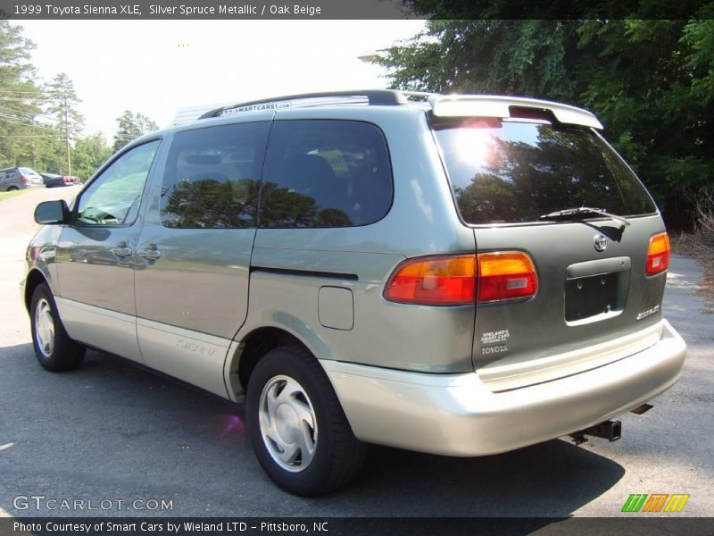 Silver Spruce Metallic / Oak Beige 1999 Toyota Sienna XLE