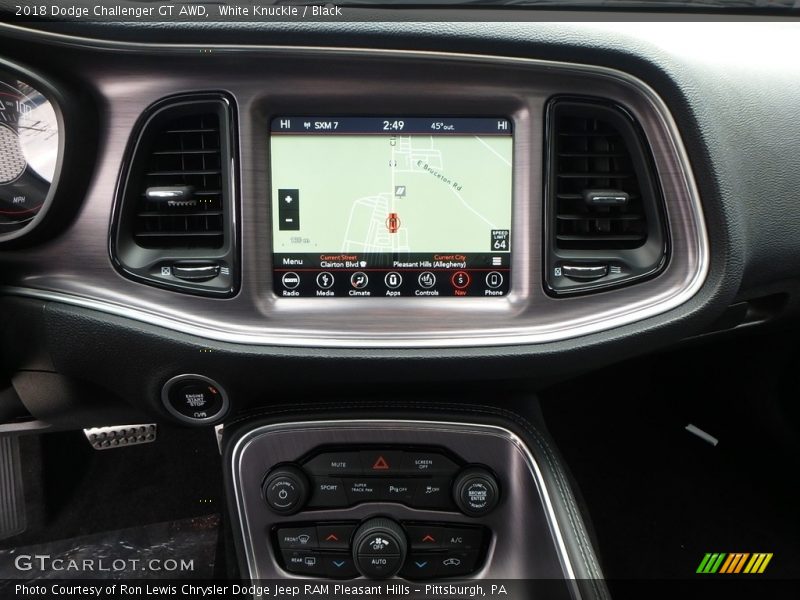 White Knuckle / Black 2018 Dodge Challenger GT AWD