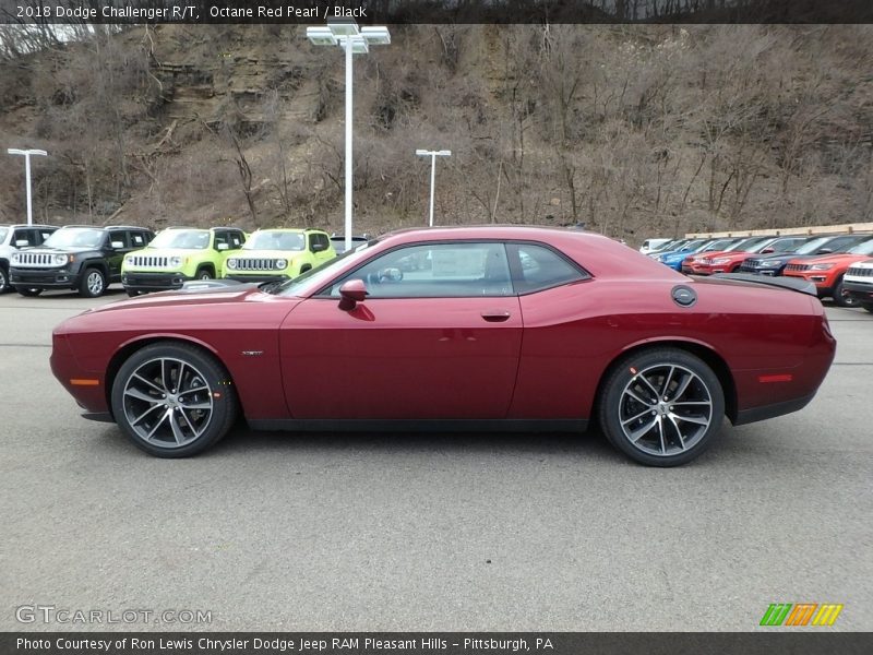 Octane Red Pearl / Black 2018 Dodge Challenger R/T