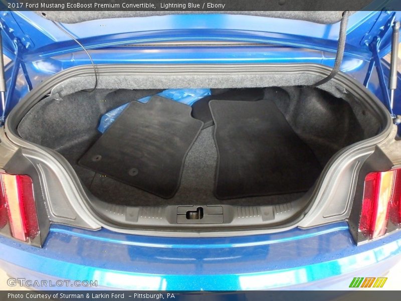 Lightning Blue / Ebony 2017 Ford Mustang EcoBoost Premium Convertible