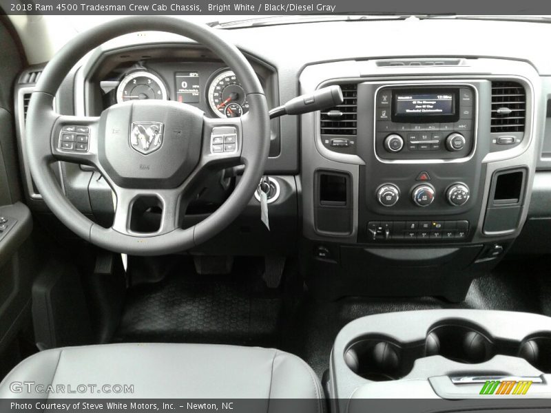 Bright White / Black/Diesel Gray 2018 Ram 4500 Tradesman Crew Cab Chassis
