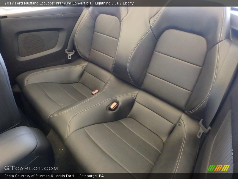 Lightning Blue / Ebony 2017 Ford Mustang EcoBoost Premium Convertible