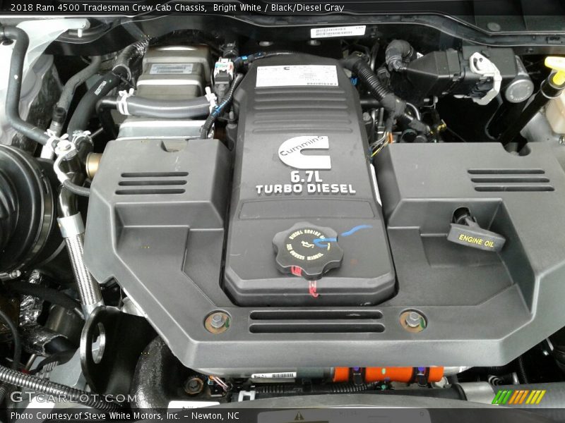 Bright White / Black/Diesel Gray 2018 Ram 4500 Tradesman Crew Cab Chassis