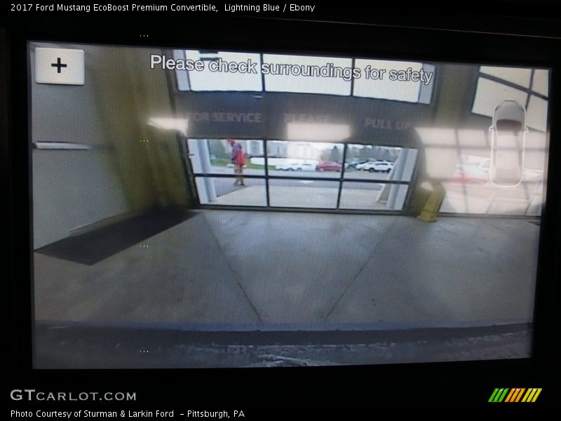 Lightning Blue / Ebony 2017 Ford Mustang EcoBoost Premium Convertible