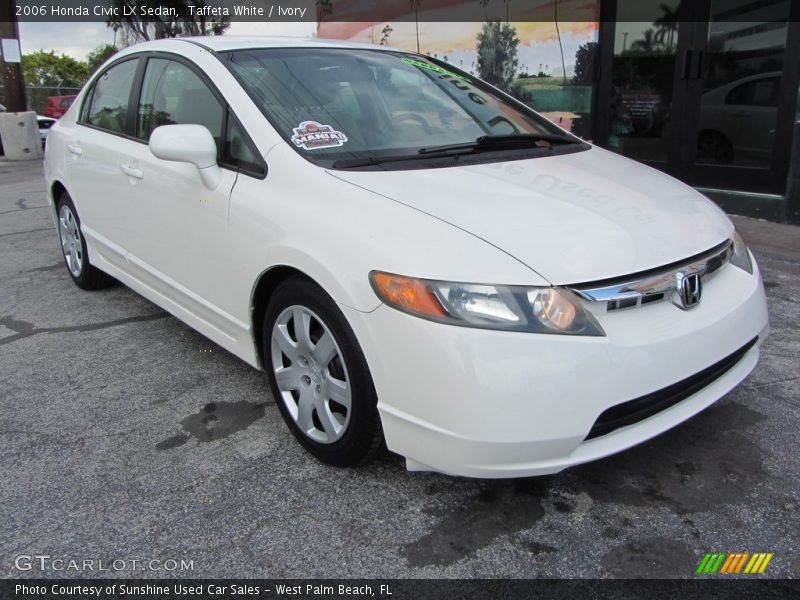 Taffeta White / Ivory 2006 Honda Civic LX Sedan
