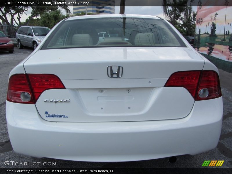 Taffeta White / Ivory 2006 Honda Civic LX Sedan