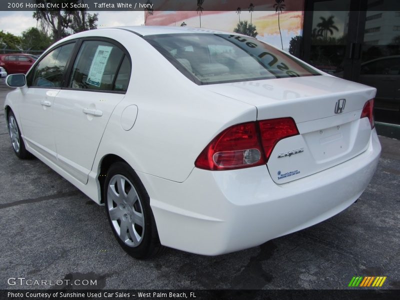 Taffeta White / Ivory 2006 Honda Civic LX Sedan