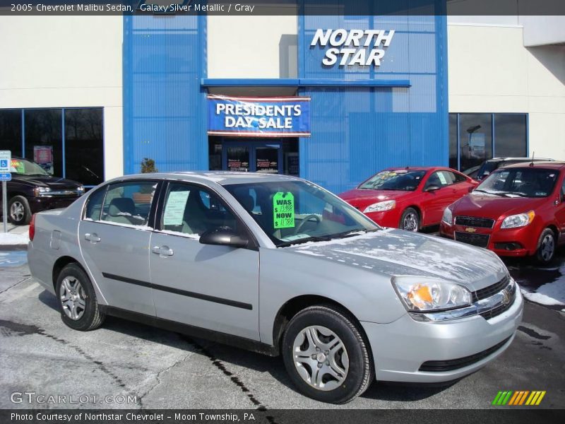 Galaxy Silver Metallic / Gray 2005 Chevrolet Malibu Sedan