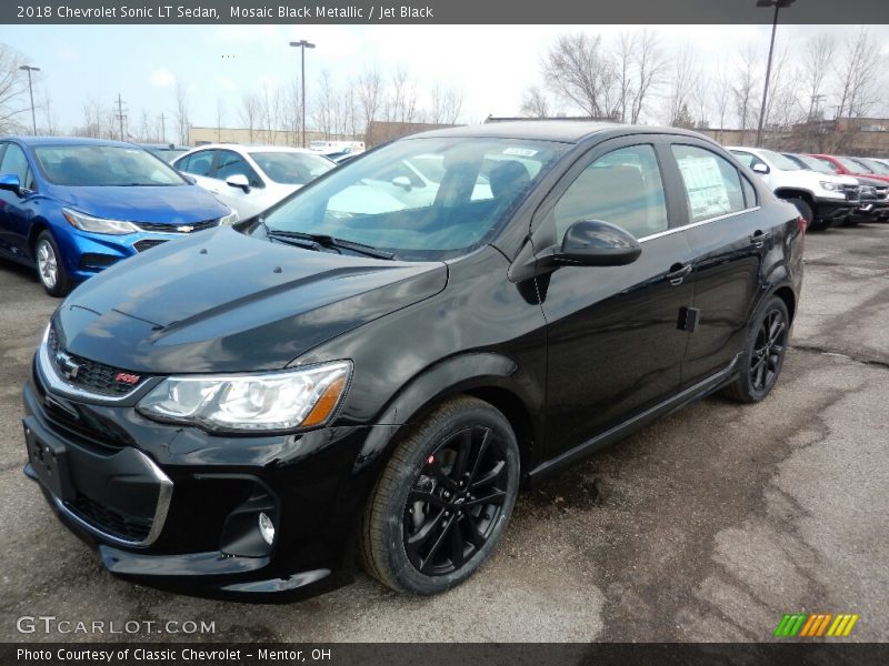 Mosaic Black Metallic / Jet Black 2018 Chevrolet Sonic LT Sedan