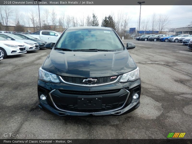 Mosaic Black Metallic / Jet Black 2018 Chevrolet Sonic LT Sedan