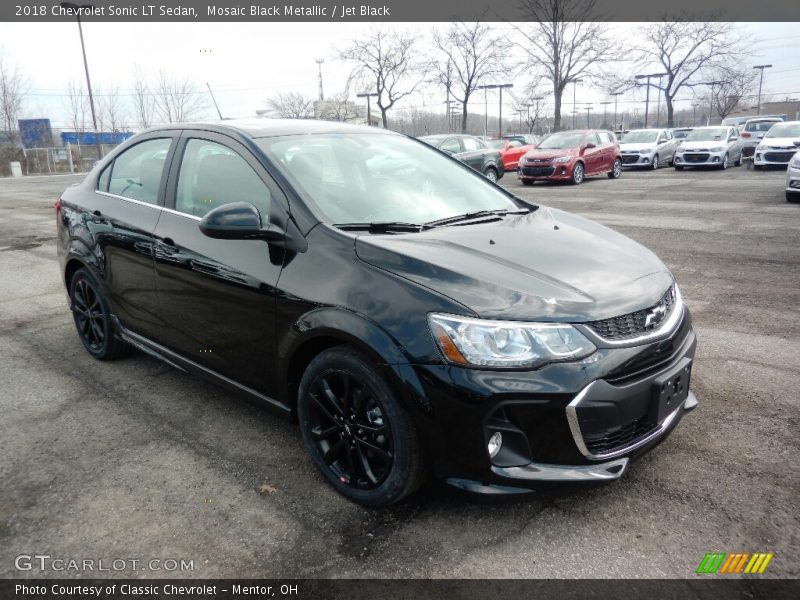 Mosaic Black Metallic / Jet Black 2018 Chevrolet Sonic LT Sedan