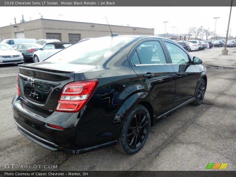 Mosaic Black Metallic / Jet Black 2018 Chevrolet Sonic LT Sedan