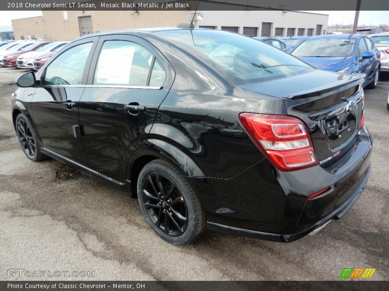 Mosaic Black Metallic / Jet Black 2018 Chevrolet Sonic LT Sedan