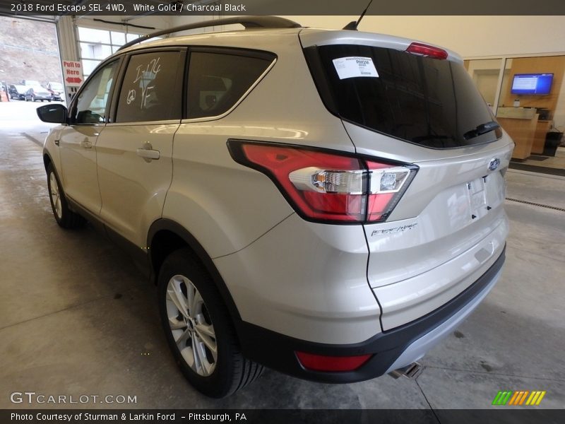 White Gold / Charcoal Black 2018 Ford Escape SEL 4WD